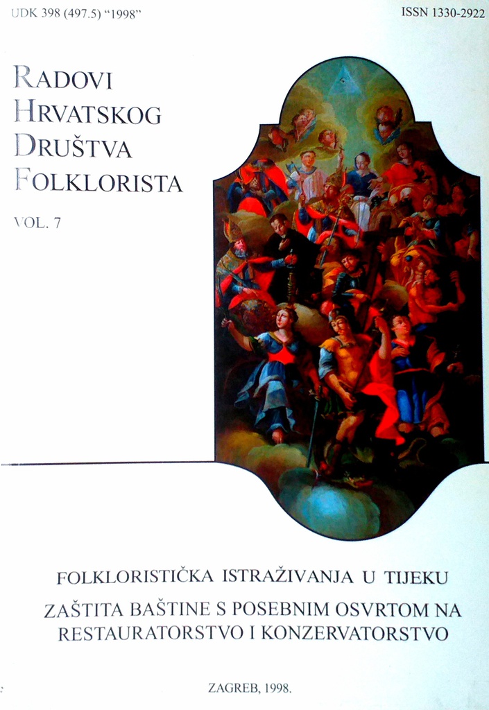 RADOVI HRVATSKOG DRUŠTVA FOLKLORISTA VOL. 7