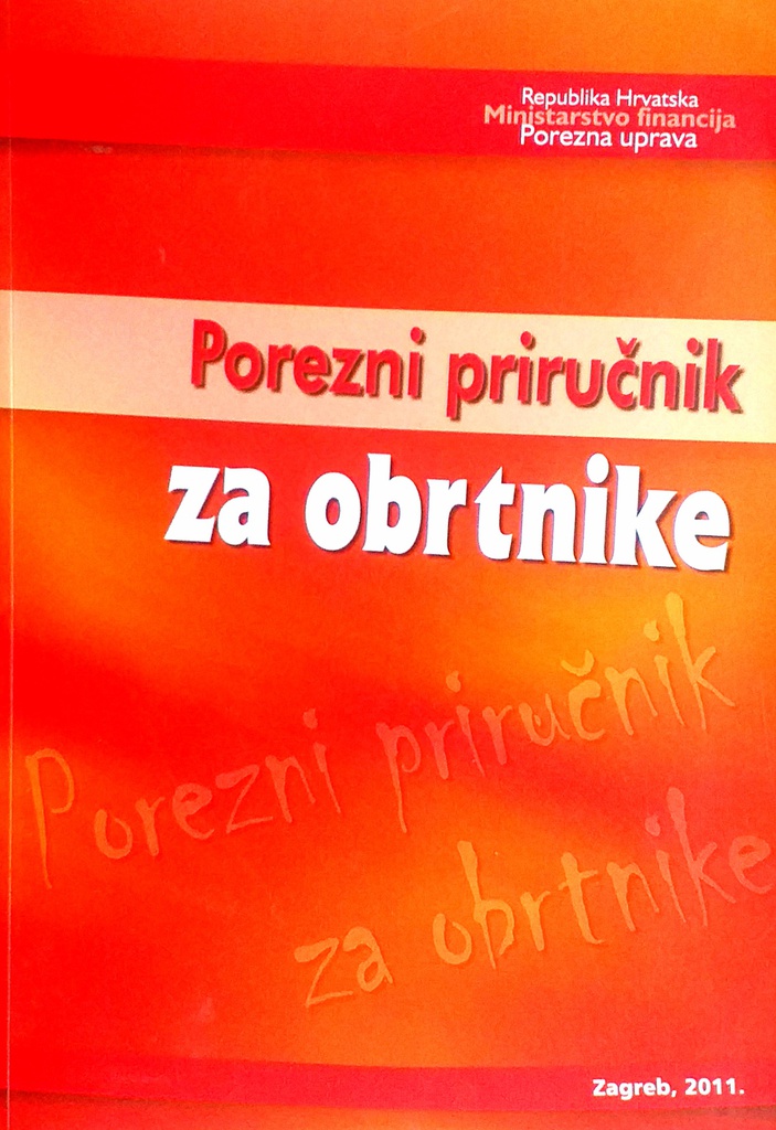 POREZNI PRIRUČNIK ZA OBRTNIKE