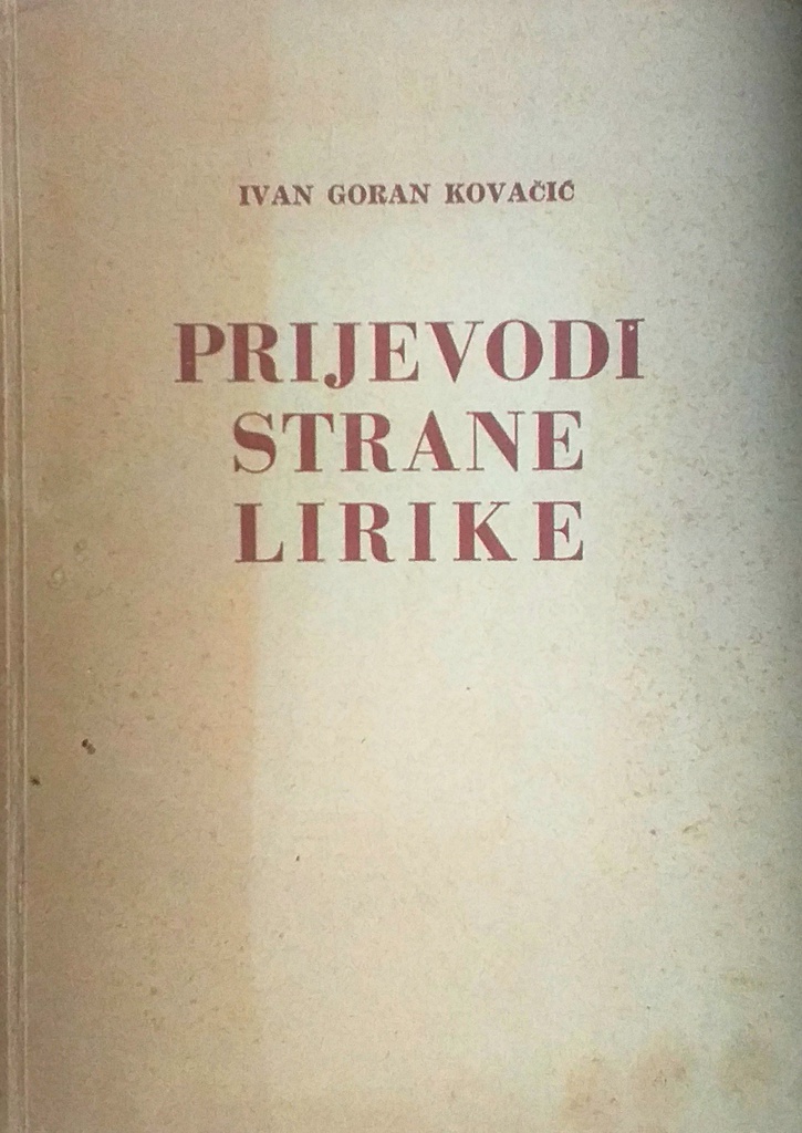 PRIJEVODI STRANE LIRIKE