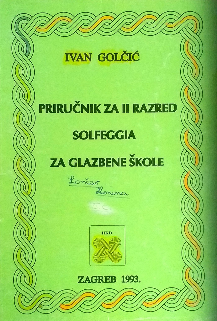 PRIRUČNIK ZA II. RAZRED SOLFEGGIA ZA GLAZBENE ŠKOLE