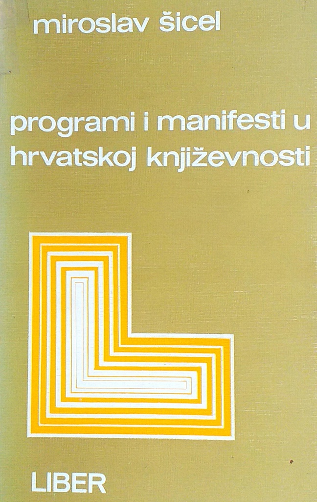 PROGRAMI I MANIFESTI U HRVATSKOJ KNJIŽEVNOSTI