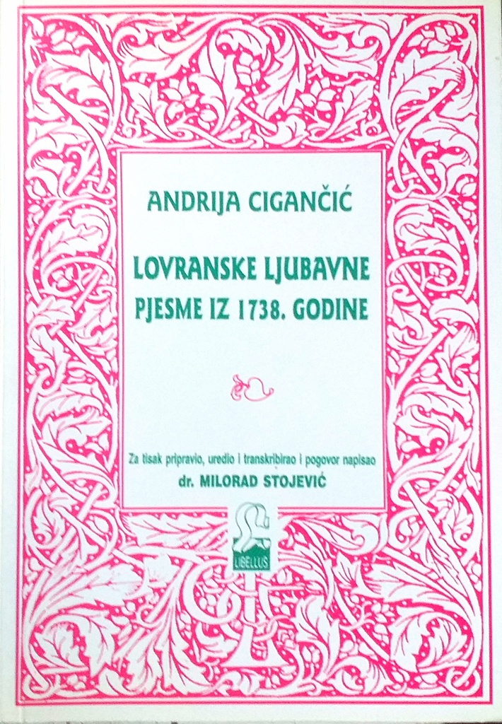 LOVRANSKE LJUBAVNE PJESME IZ 1738. GODINE