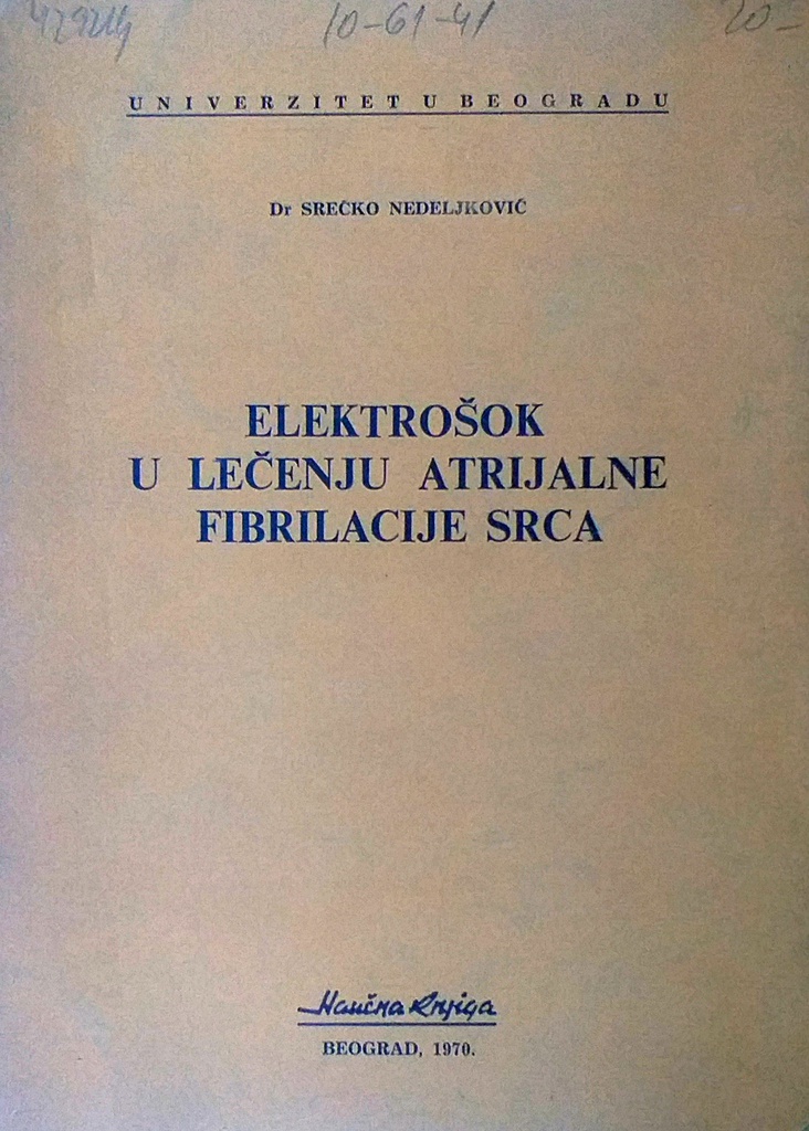 ELEKTROŠOK U LEČENJU ATRIJALNE FIBRILACIJE SRCA