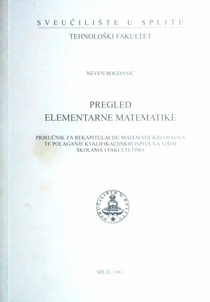 PREGLED ELEMENTARNE MATEMATIKE