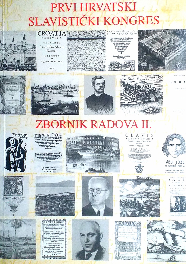 PRVI HRVATSKI SLAVISTIČKI KONGRES - ZBORNIK RADOVA II.