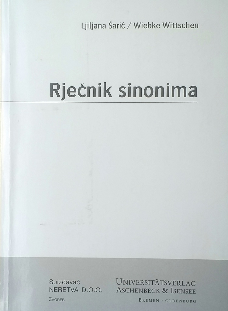 RJEČNIK SINONIMA