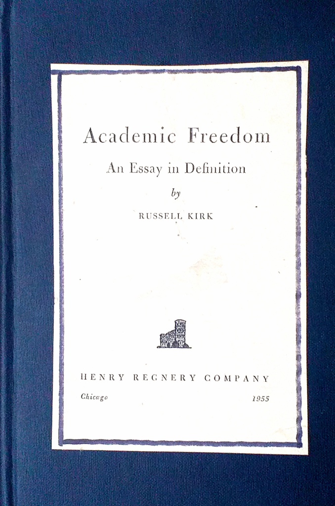 ACADEMIC FREEDOM - AN EASY IN DEFINITION