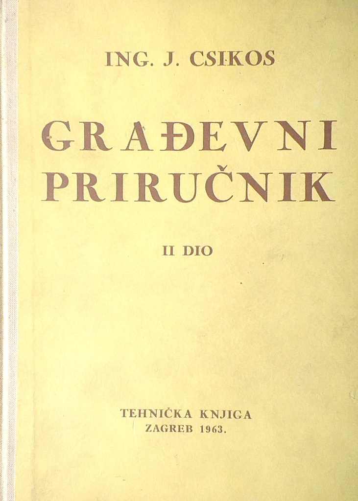 GRAĐEVNI PRIRUČNIK II. DIO