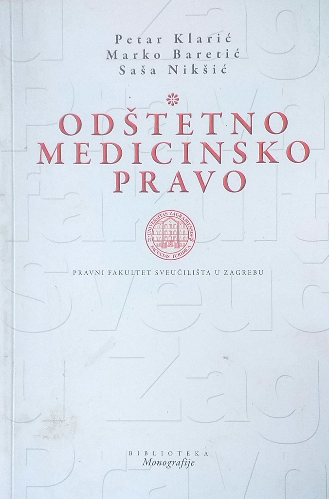 ODŠTETNO MEDICINSKO PRAVO