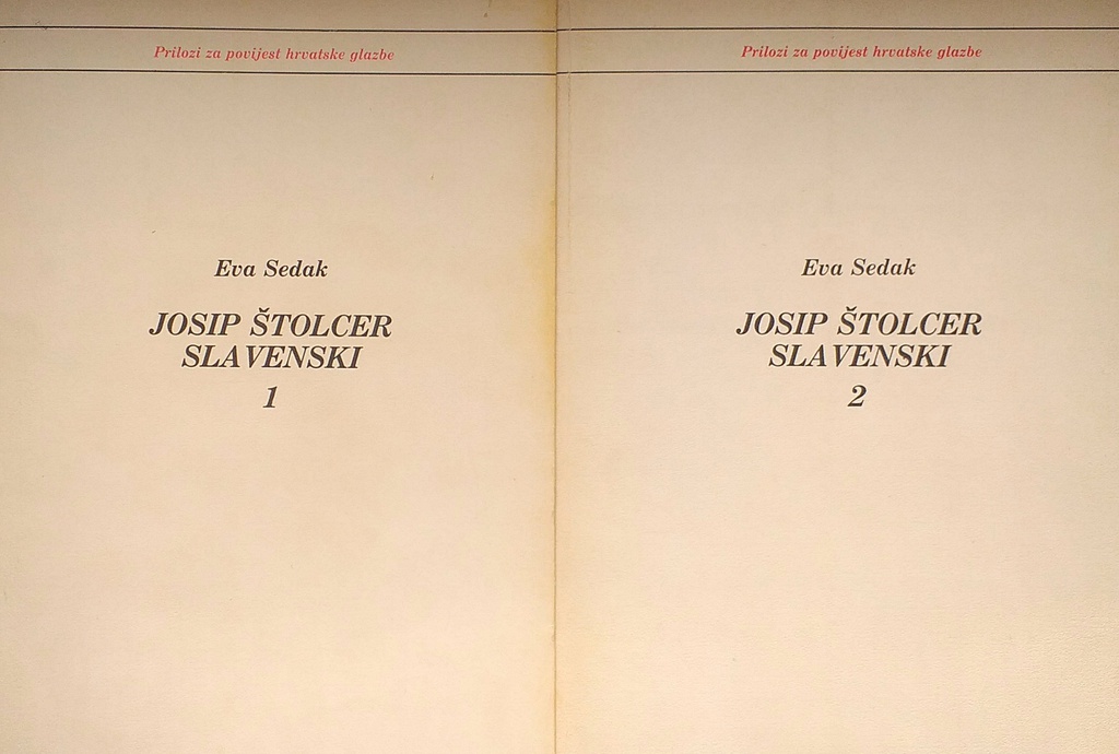 JOSIP ŠTOLCER SLAVENSKI 1-2