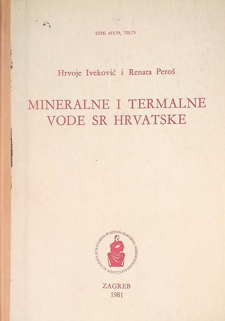 MINERALNE I TERMALNE VODE SR HRVATSKE