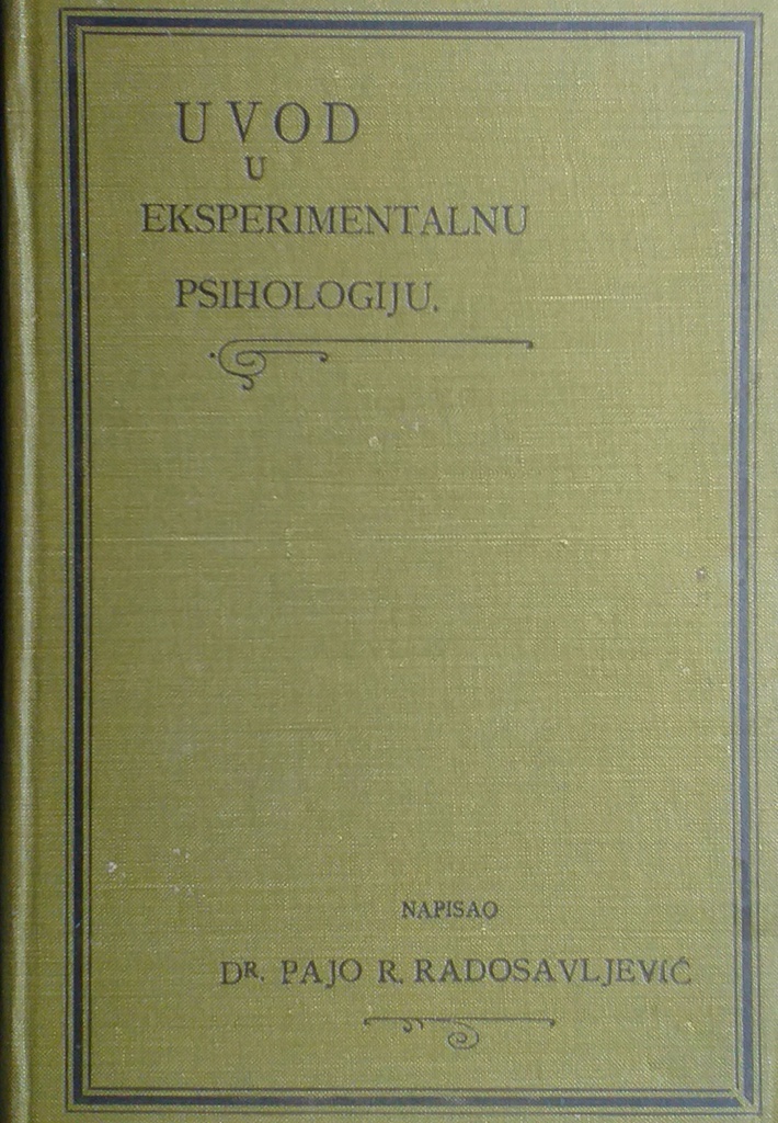 UVOD U EKSPERIMENTALNU PSIHOLOGIJU II. DIO