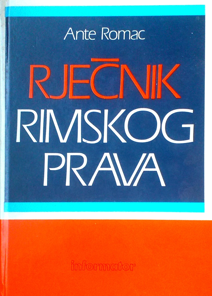 RJEČNIK RIMSKOG PRAVA