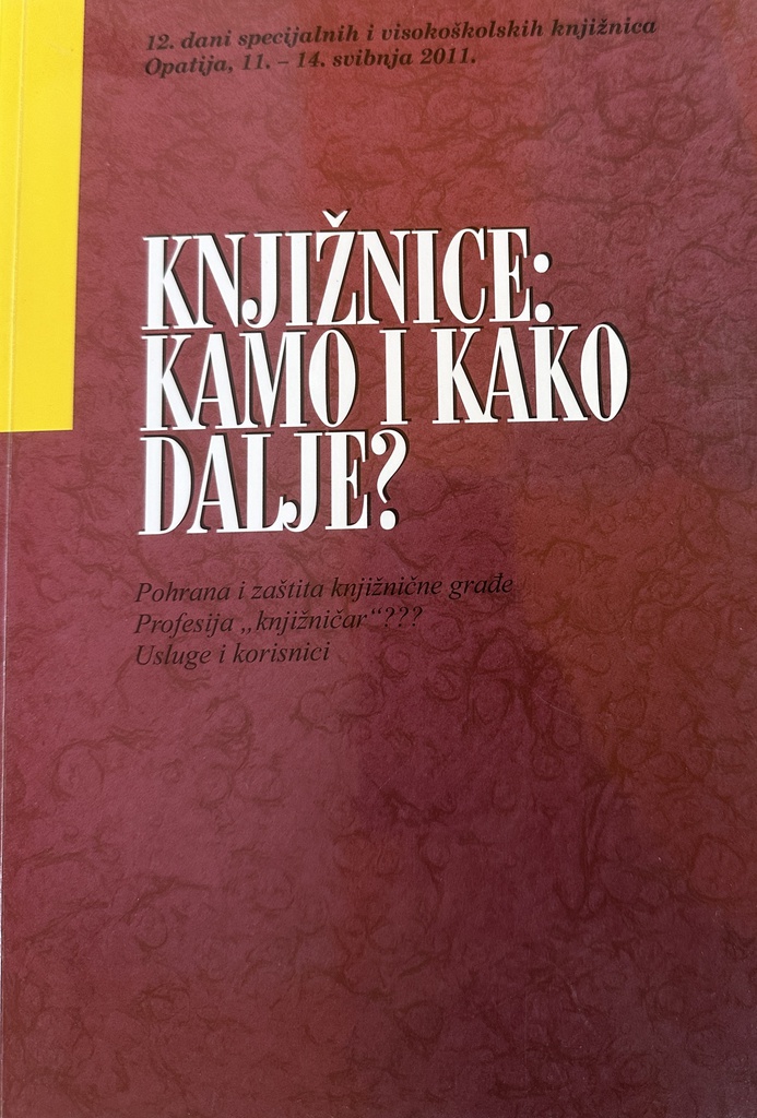 KNJIŽNICE : KAMO I KAKO DALJE 12