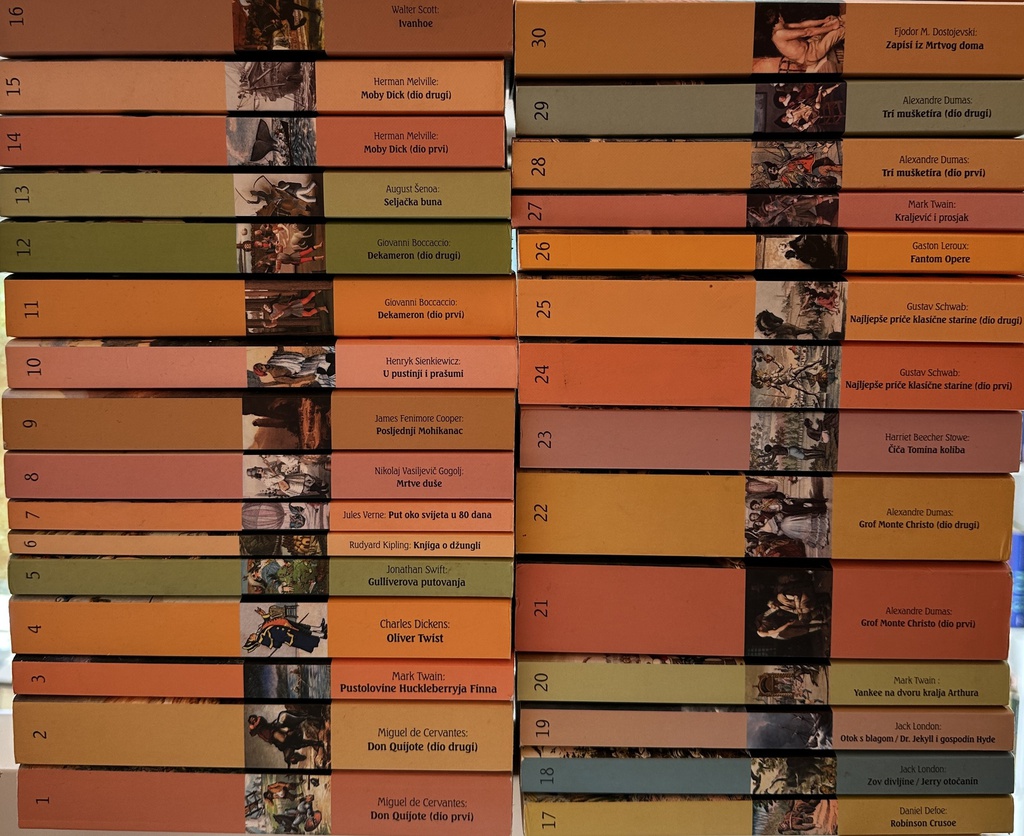 BIBLIOTEKA JUTARNJEG LISTA - LEKTIRA I POPULARNI KLASICI 1-30
