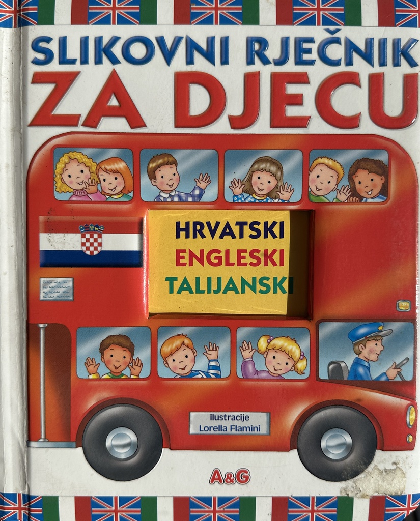 SLIKOVNI RJEČNIK ZA DJECU - HRVATSKI ENGLESKI TALIJANSKI