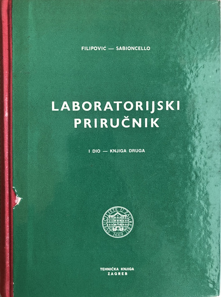 LABORATORIJSKI PRIRUČNIK I DIO-KNJIGA DRUGA