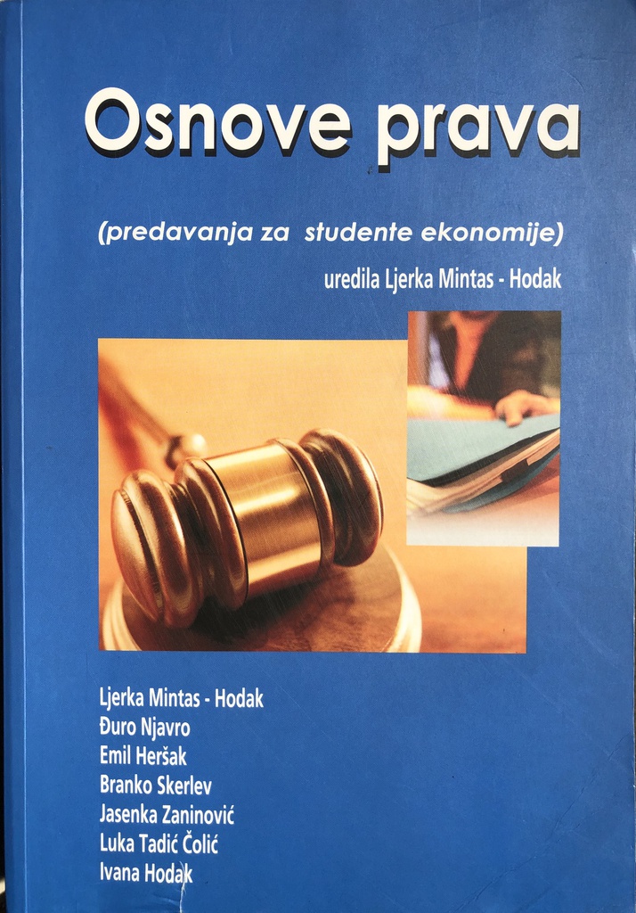 OSNOVE PRAVA (PREDAVANJA ZA STUDENT EKONOMIJE)