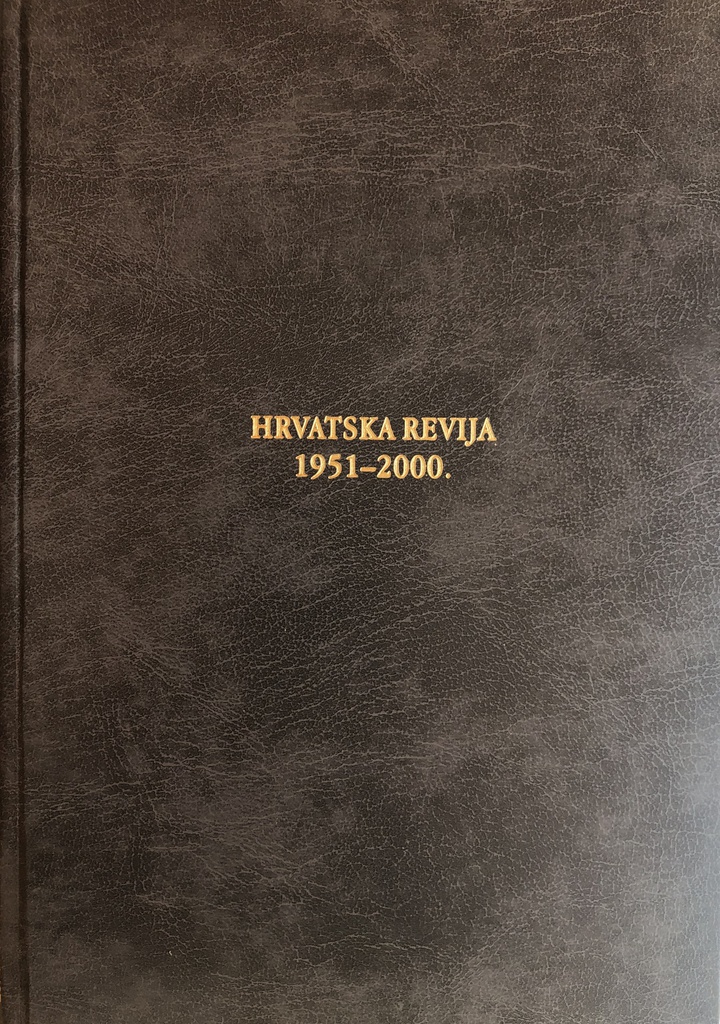 HRVATSKA REVIJA 1951-2000