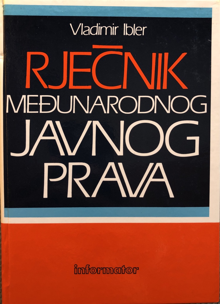 RJEČNIK MEĐUNARODNOG JAVNOG PRAVA