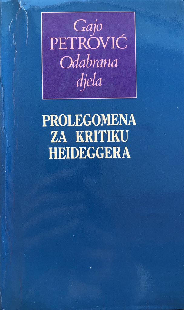 PROLEGOMENA ZA KRITIKU HEIDEGGERA