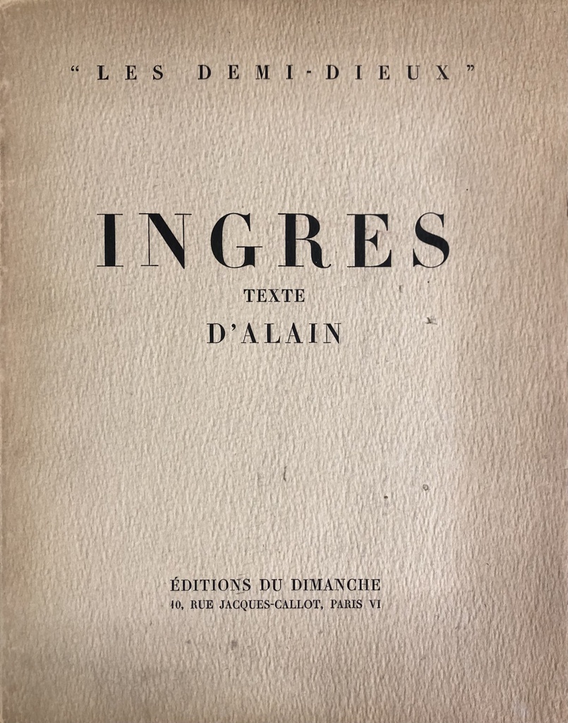 INGRES - LES DEMI DIEUX