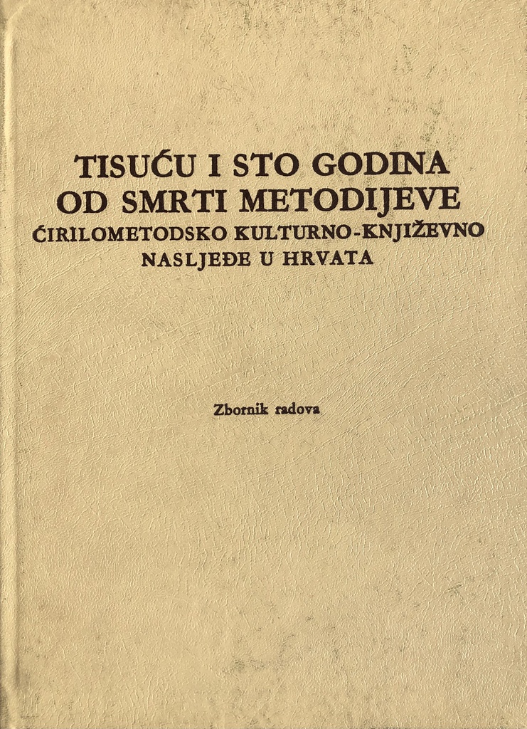 TISUĆU I STO GODINA OD SMRTI METODIJEVE