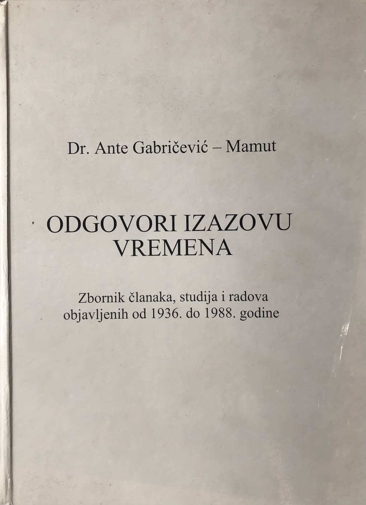 ODGOVORI I IZAZOVU VREMENA