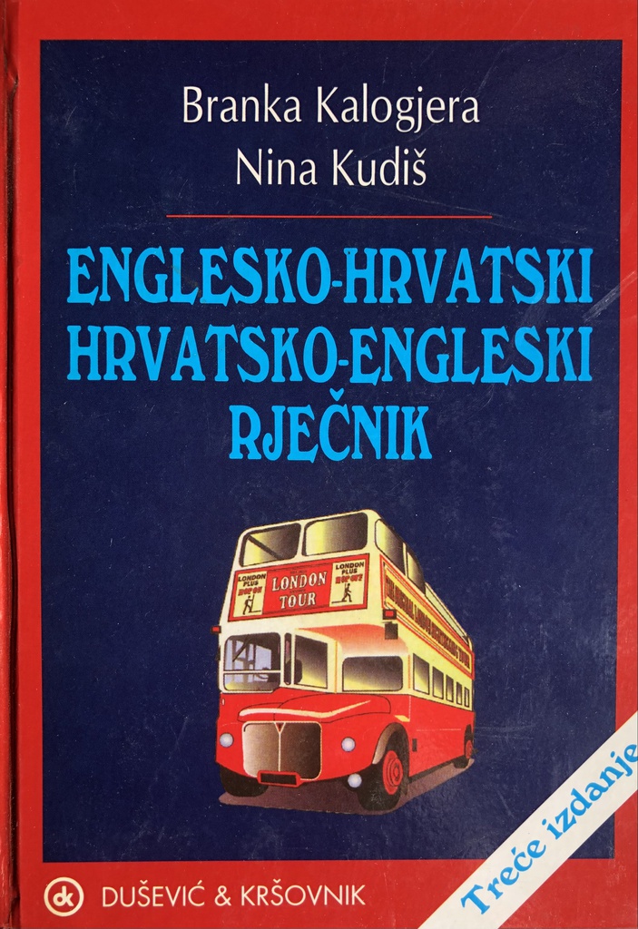 ENGLESKO-HRVATSKI, HRVATSKO-ENGLESKI RJEČNIK