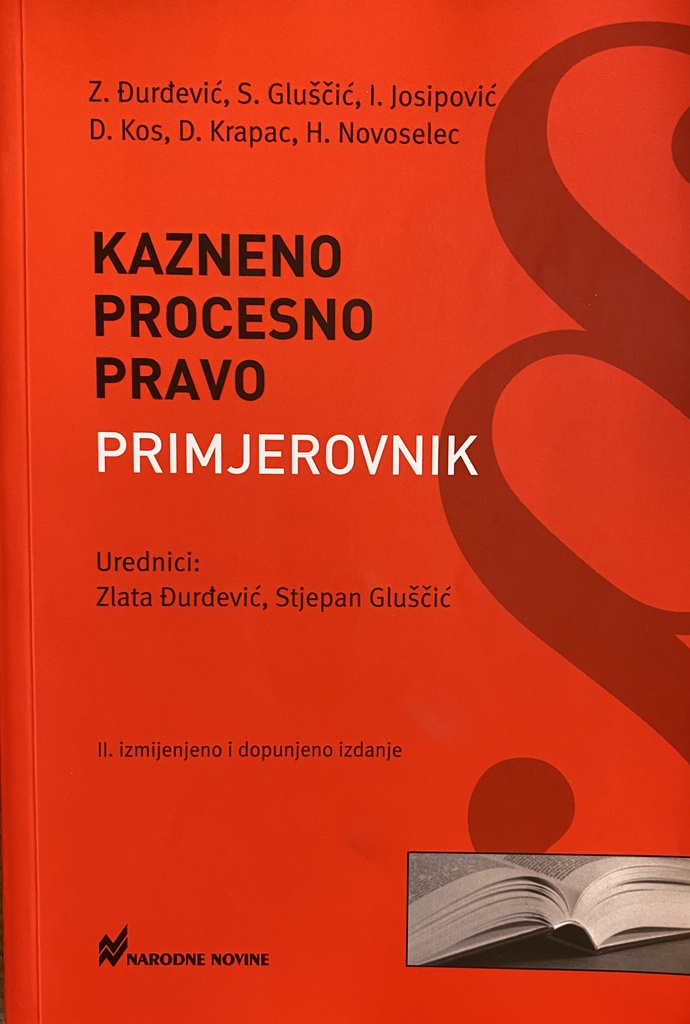 KAZNENO PROCESNO PRAVO - PRIMJEROVNIK