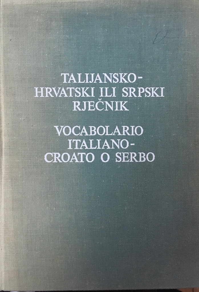 TALIJANSKO-HRVATSKI ILI SRPSKI RJEČNIK