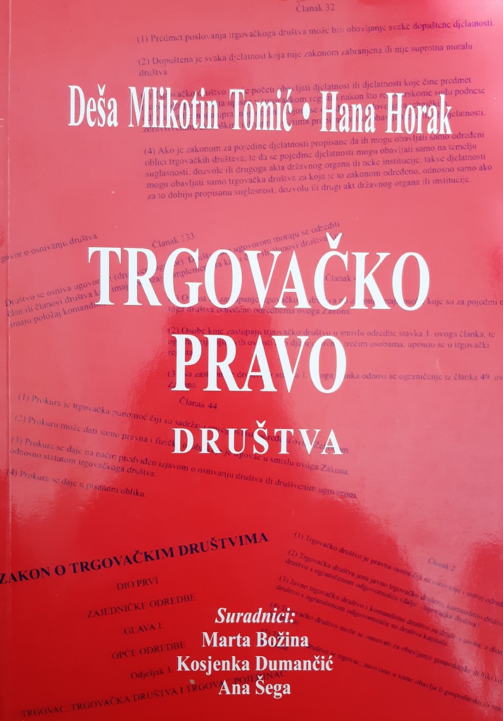 TRGOVAČKO PRAVO DRUŠTVA