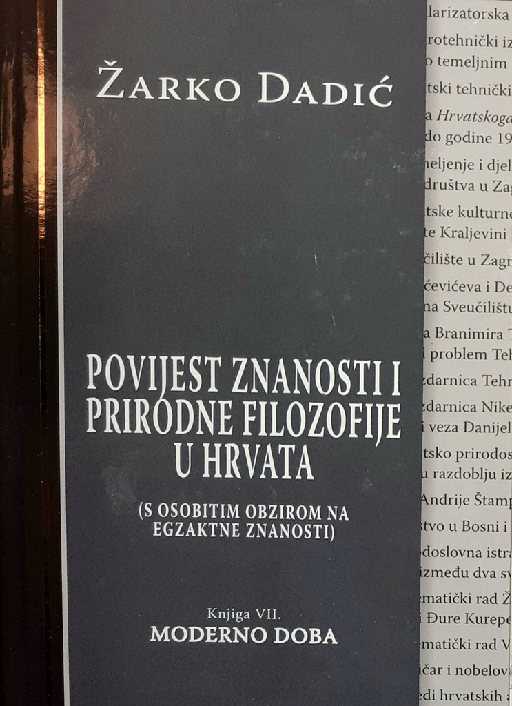 POVIJEST ZNANOSTI I PRIRODNE FILOZOFIJE U HRVATA - MODERNO DOBA