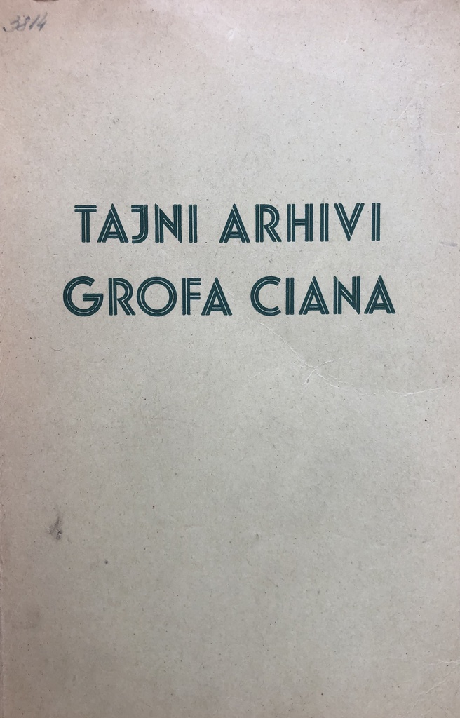 TAJNI ARHIVI GROFA CIANA