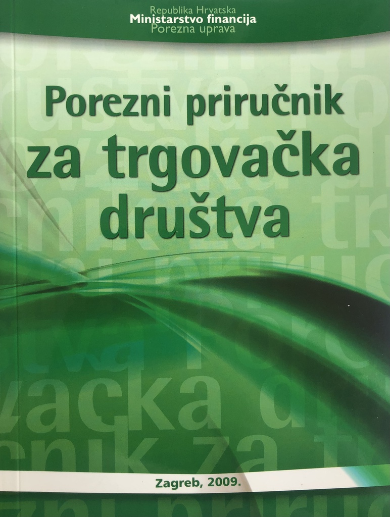 POREZNI PRIRUČNIK ZA TRGOVAČKA DRUŠTVA