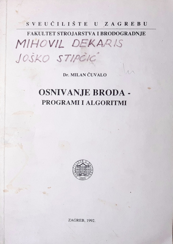 OSNIVANJE BRODA - PROGRAMI I ALGORITMI