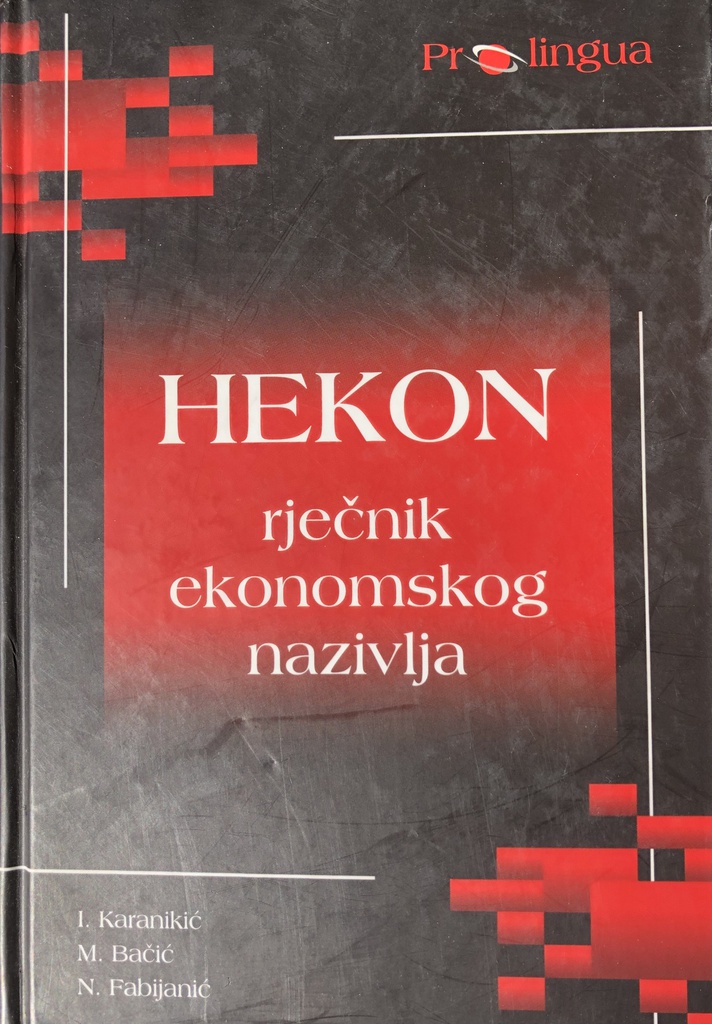 HEKON RJEČNIK EKONOMSKOG NAZIVLJA