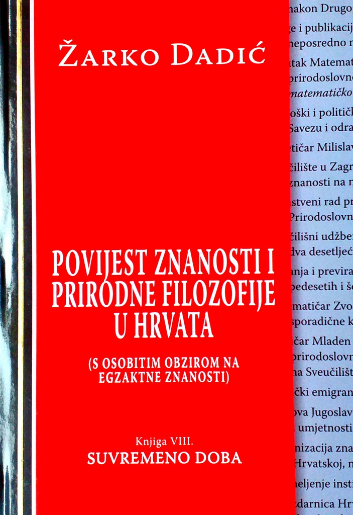 POVIJEST ZNANOSTI I PRIRODNE FILOZOFIJE U HRVATA - SUVREMENO DOBA