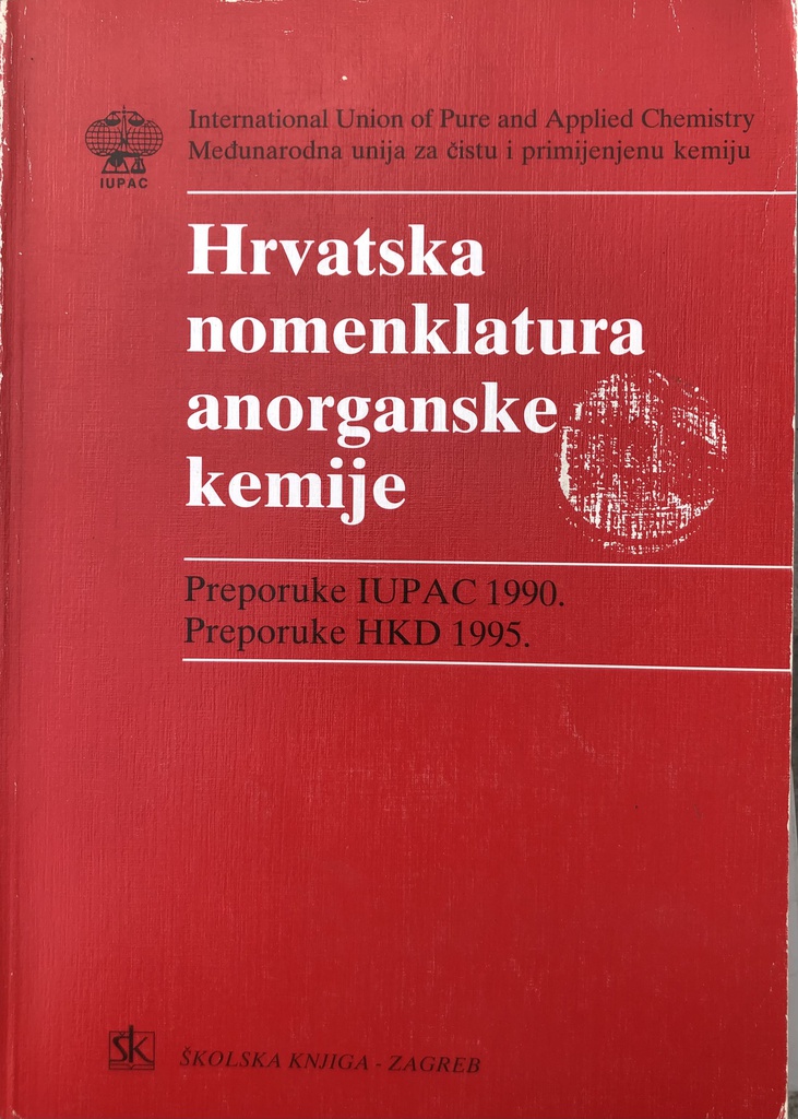 HRVATSKA NOMENKLATURA  ANORGANSKE KEMIJE