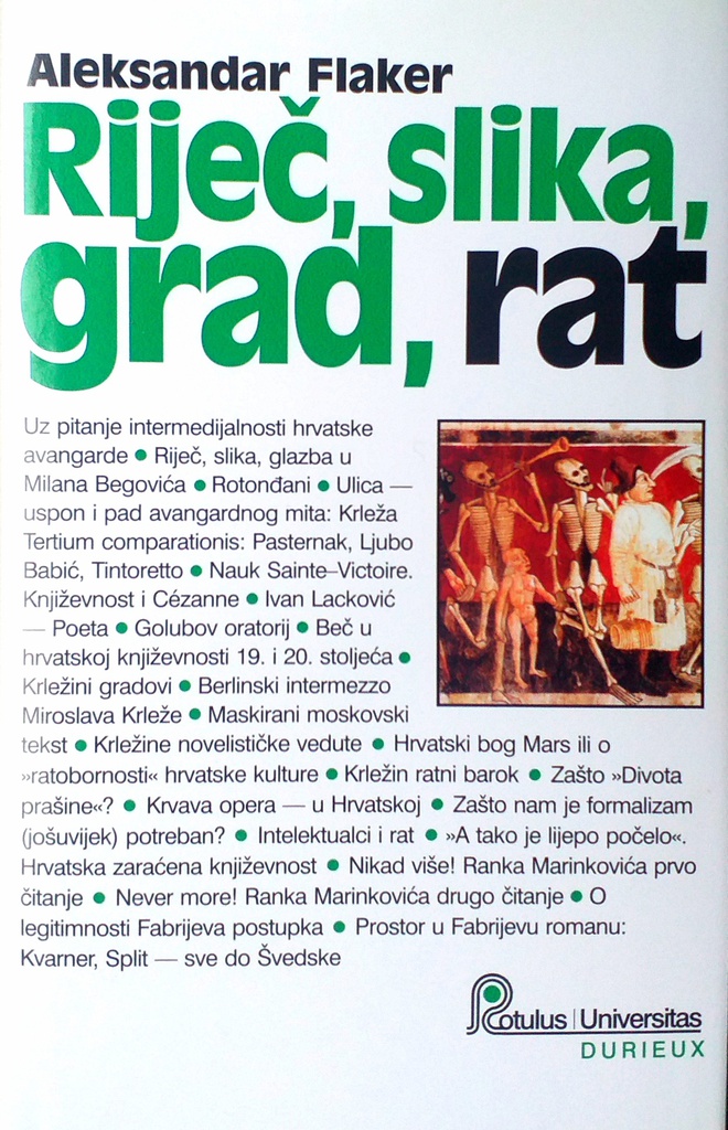 RIJEČ, SLIKA, GRAD, RAT