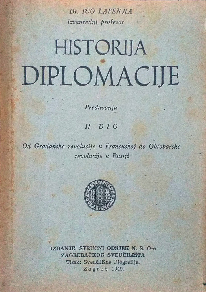 HISTORIJA DIPLOMACIJE II. DIO