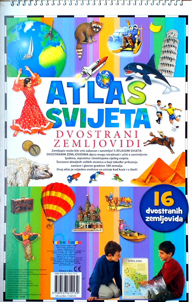 ATLAS SVIJETA - DVOSTRANI ZEMLJOVIDI