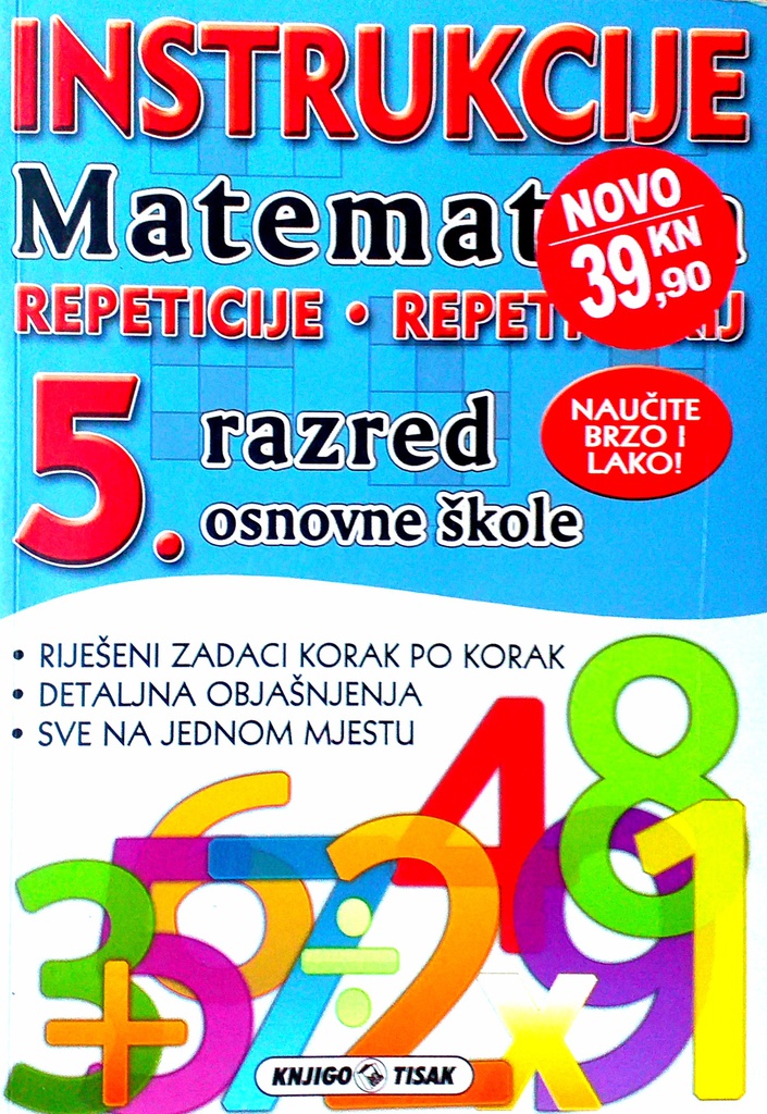 INSTRUKCIJE: MATEMATIKA - 5. RAZRED OSNOVNE ŠKOLE