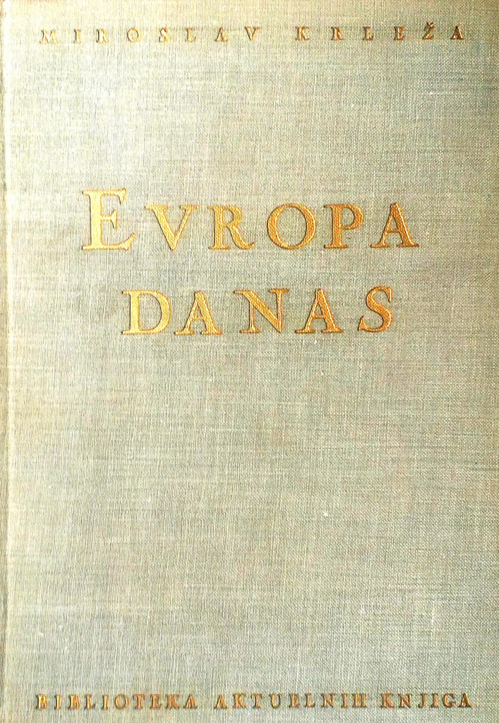 EVROPA DANAS - KNJIGA DOJMOVA I ESSAYA