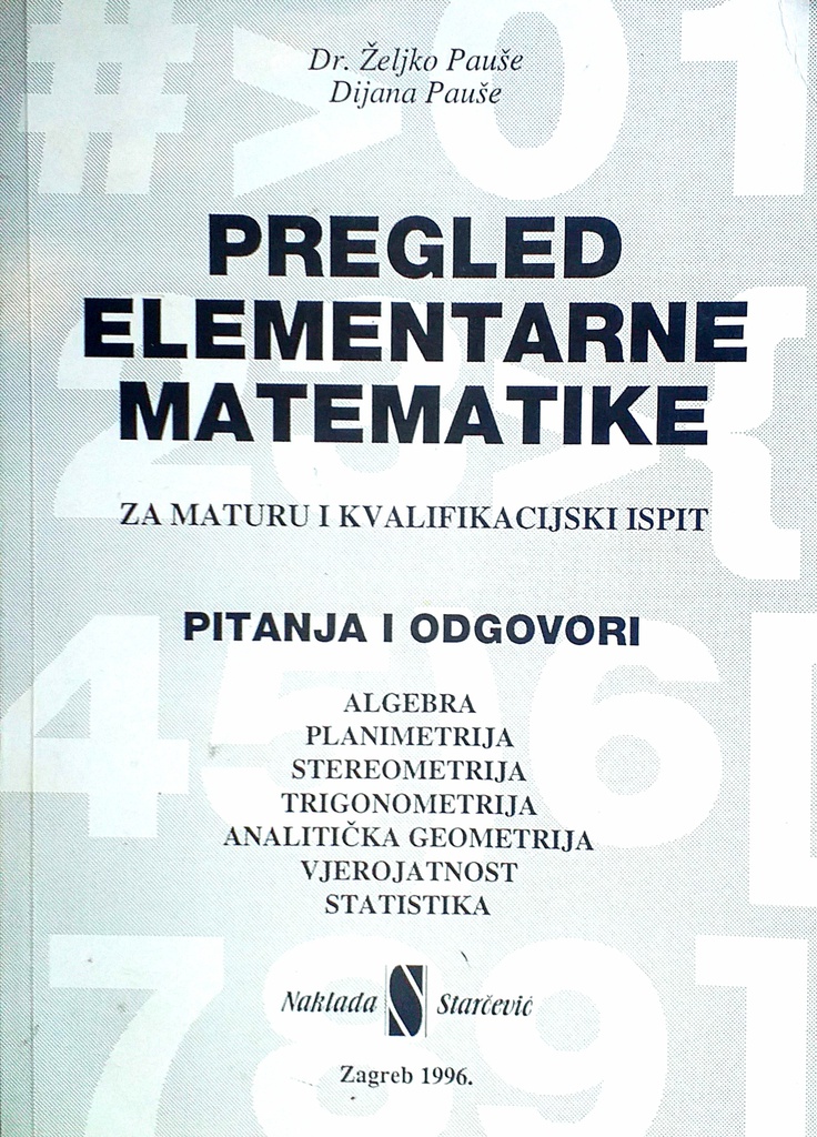 PREGLED ELEMENTARNE MATEMATIKE