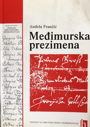 [A-10-1B] MEĐIMURSKA PREZIMENA