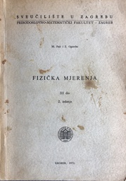 [A-12-1A] FIZIČKA MJERENJA - III DIO