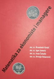 [O-01-1A, GS-1A] MATEMATIKA ZA EKONOMISTE I MANAGERE