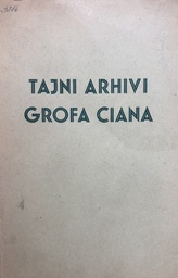 [B-03-1A] TAJNI ARHIVI GROFA CIANA