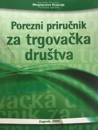 [B-03-6A] POREZNI PRIRUČNIK ZA TRGOVAČKA DRUŠTVA